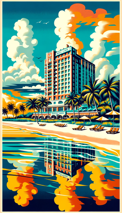Marco Island Retro Poster